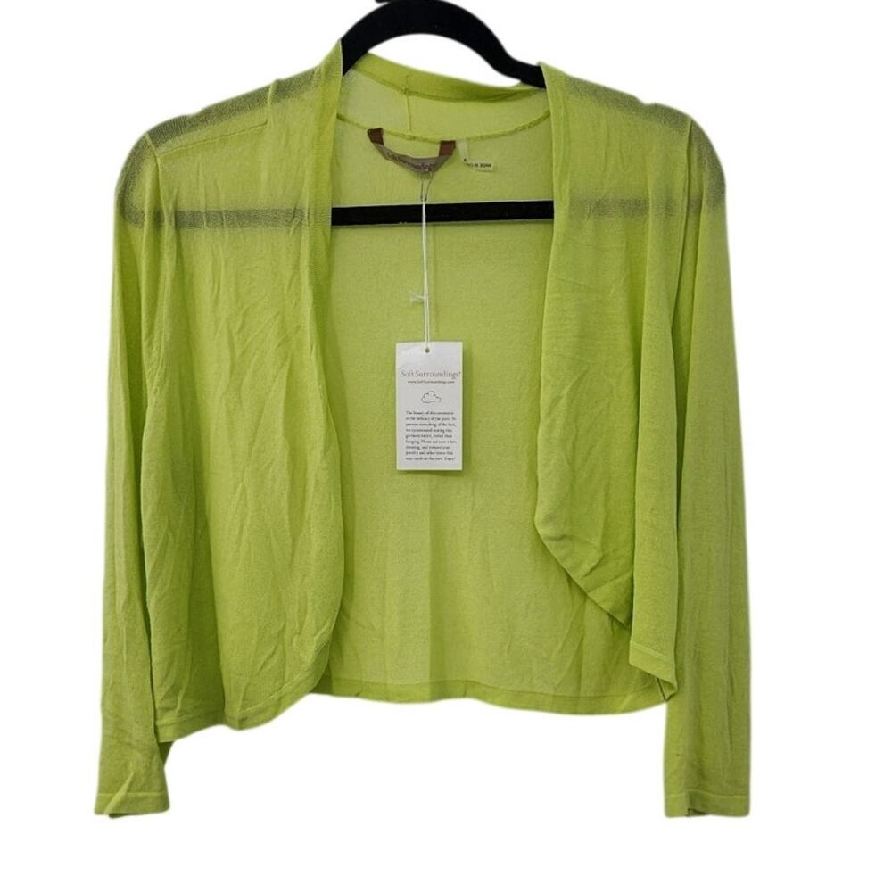 New NWT‎ Soft Surroundings Crop Sweater Thins Sheer One Size